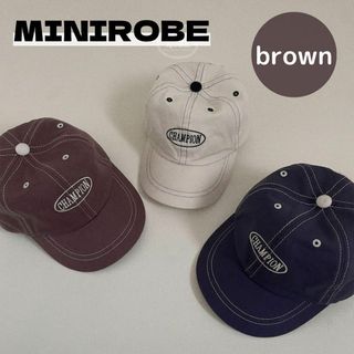 minirobe champion cap 帽子 キャップ キッズ ベビー 韓国(帽子)