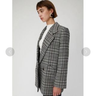 マウジー(moussy)のMOUSSY MIDDLE LENGTH CHECK コート(ロングコート)