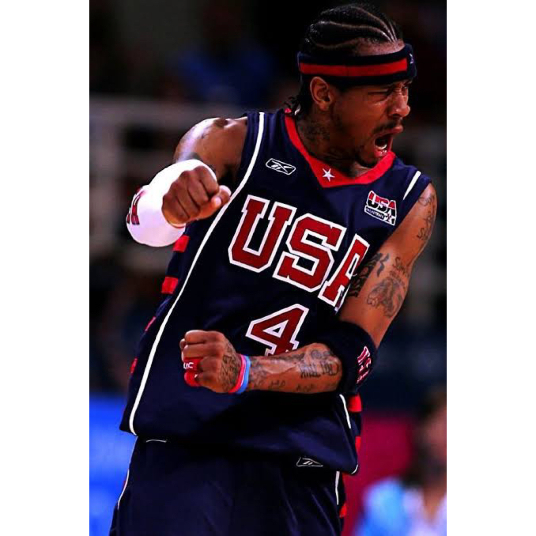 Reebok - アレンアイバーソン Allen Ezail Iverson NBA ユニフォームの Reebok - アレンアイバーソン Allen Ezail Iverson NBA ユニフォームの