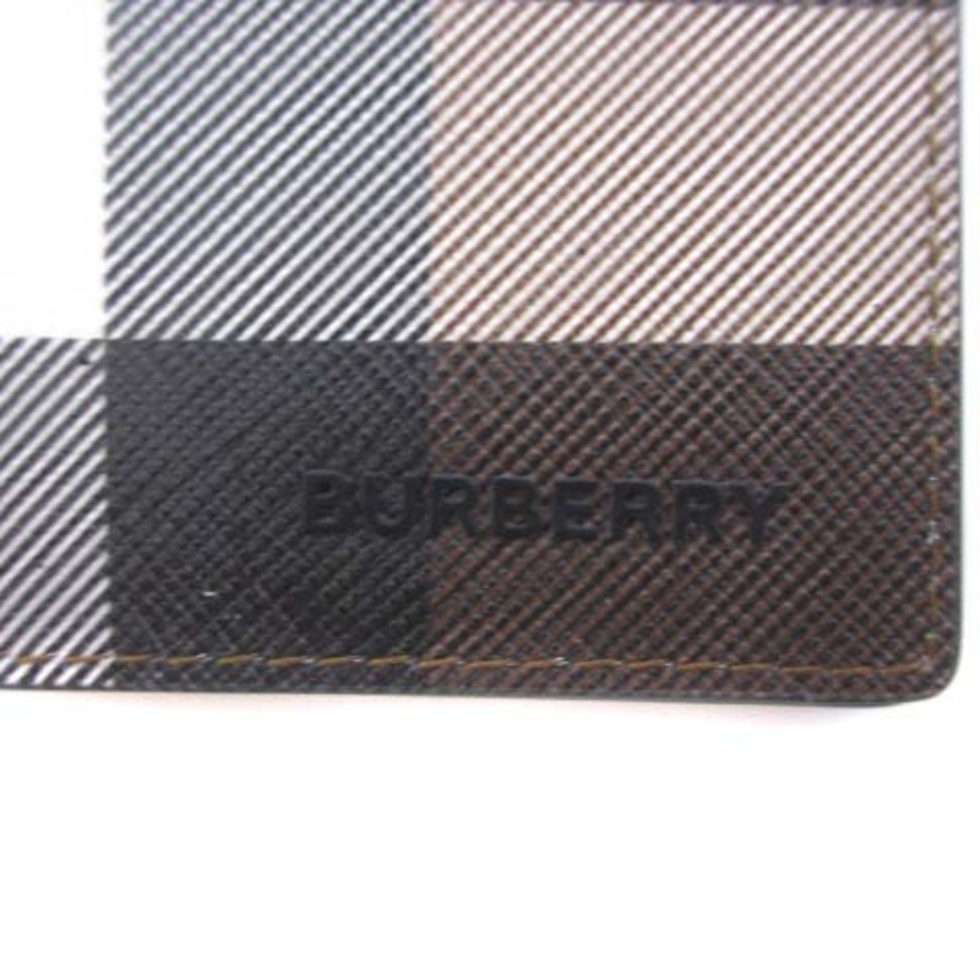 BURBERRY(バーバリー)のバーバリー チェック レザー フォールディング 二つ折り カードケース メンズのファッション小物(名刺入れ/定期入れ)の商品写真