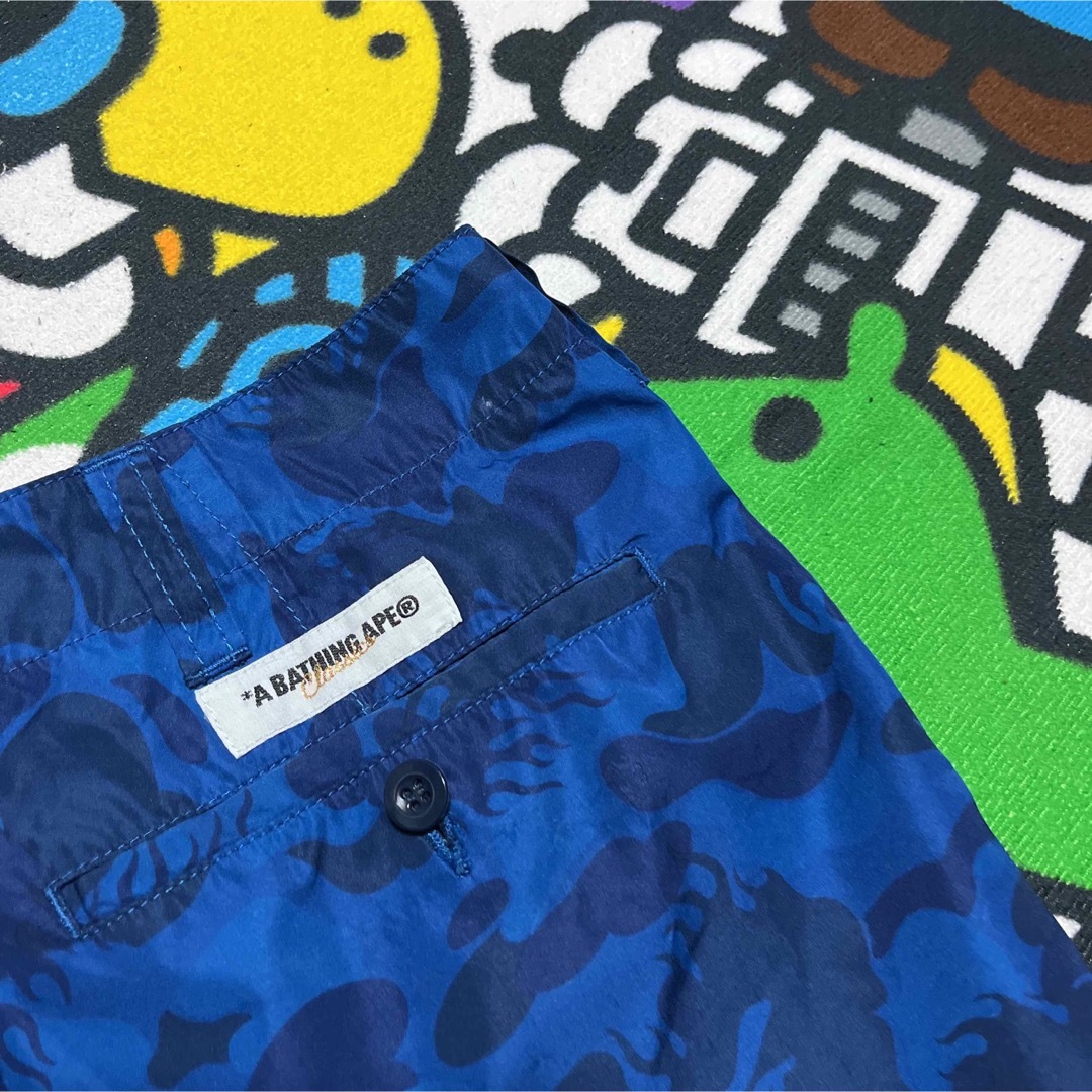APE BAPE KAWS FIRE CAMO ファイヤー ショーツ パンツ