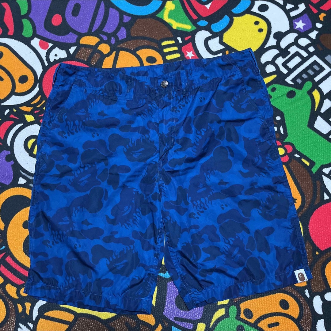 オリジナル APE BAPE パンツ ショーツ ファイヤー CAMO FIRE KAWS パンツ