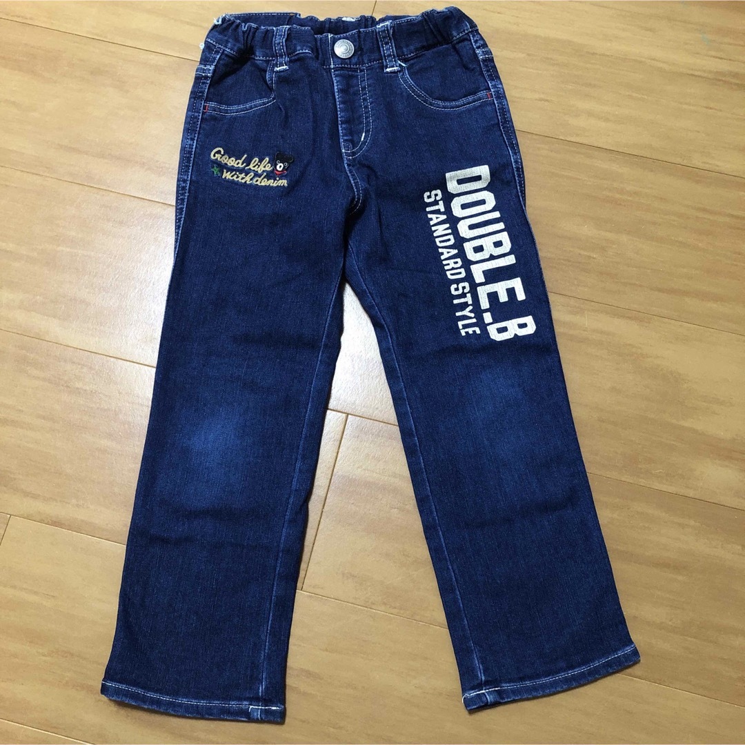 ミキハウス ダブルビー デニムパンツ 長ズボン 110の通販 by くるみ ミキハウス ダブルビー デニム パンツ 110