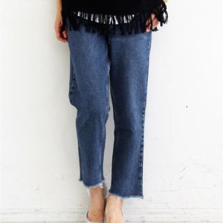 限定完売 RES DENIM フリンジデニム