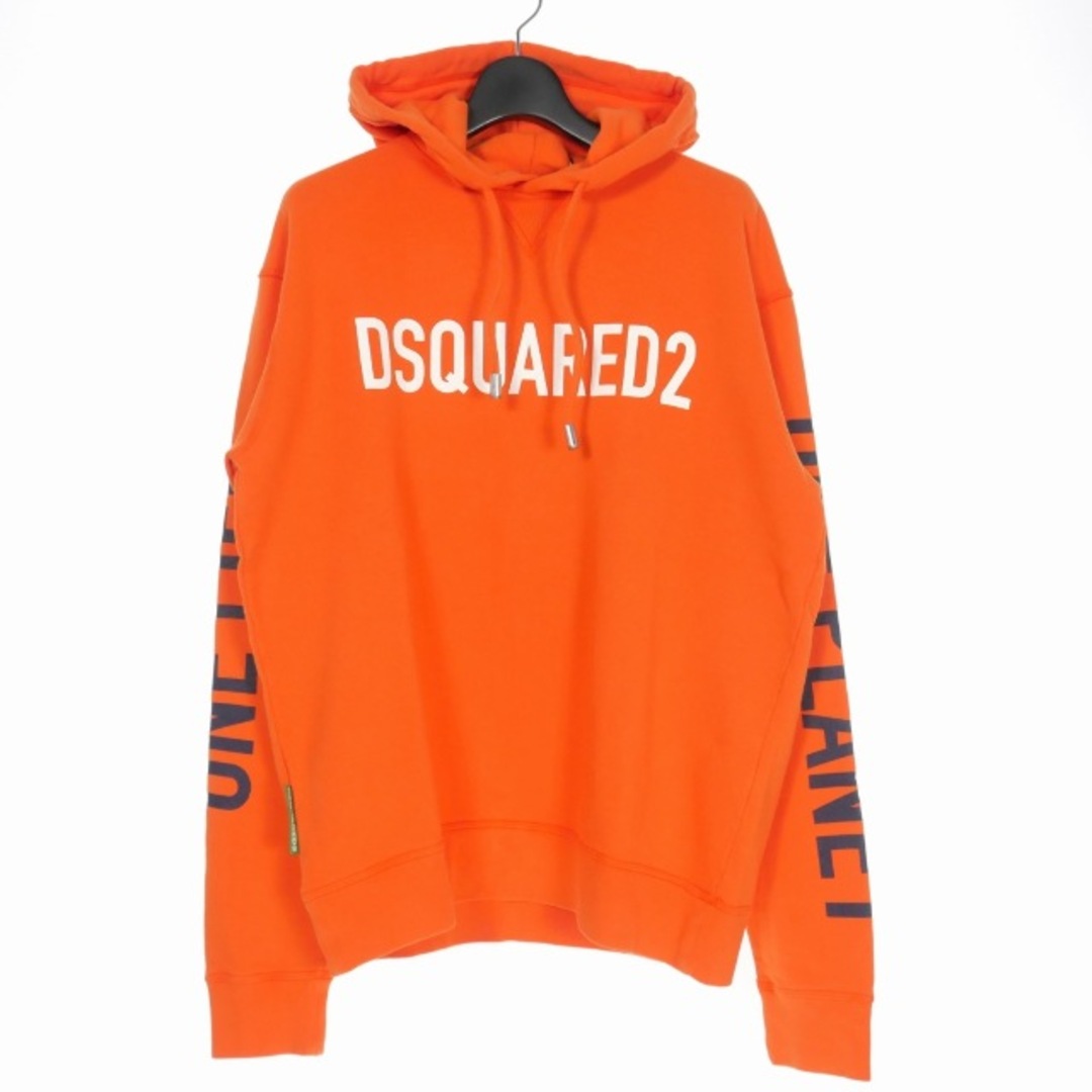 DSQUARED2 ディースクエアード ロゴ プリント スウェット パーカー/M