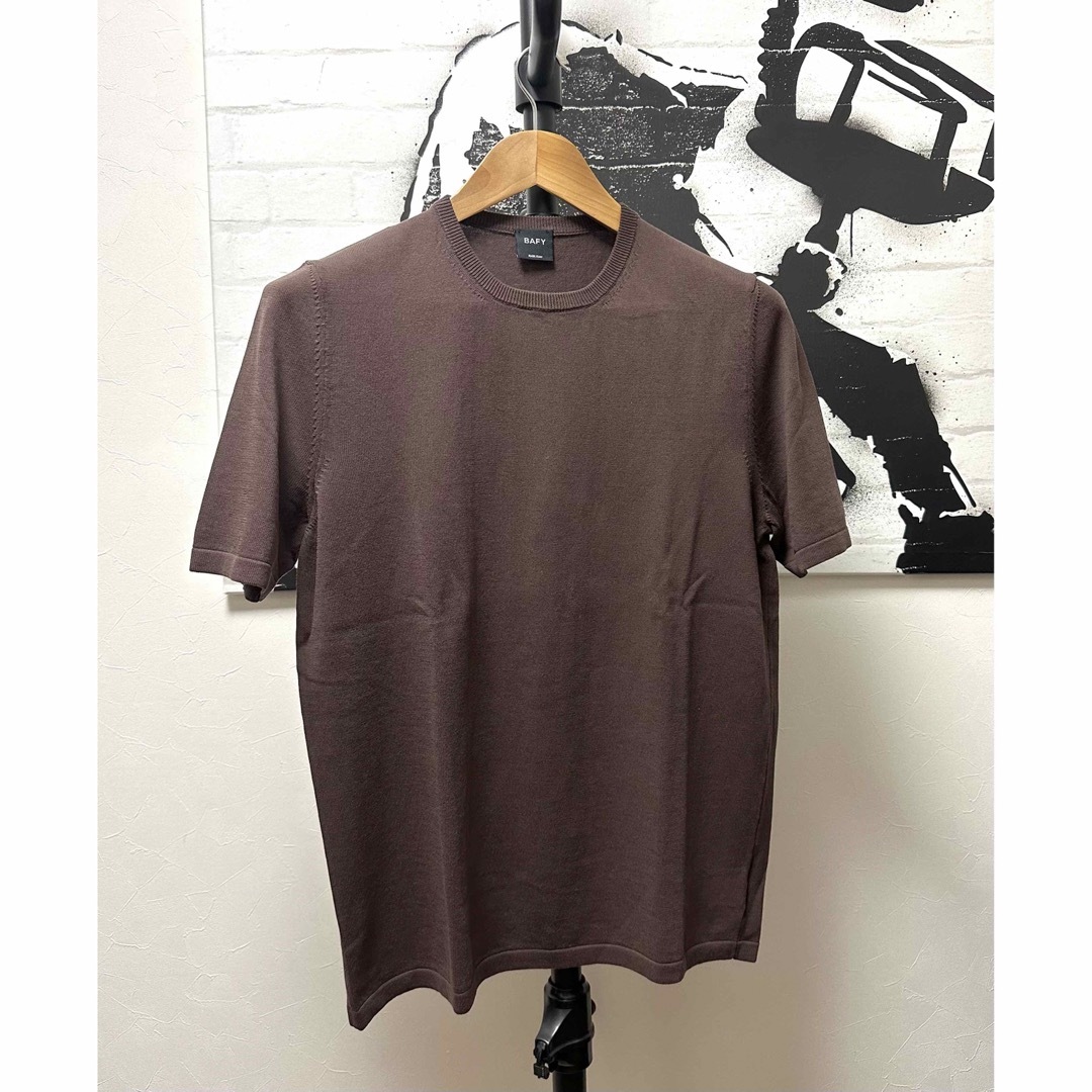 BEAMS(ビームス)のBAFY バフィー クルーネック ショートスリーブ ニット　MARO メンズのトップス(Tシャツ/カットソー(半袖/袖なし))の商品写真