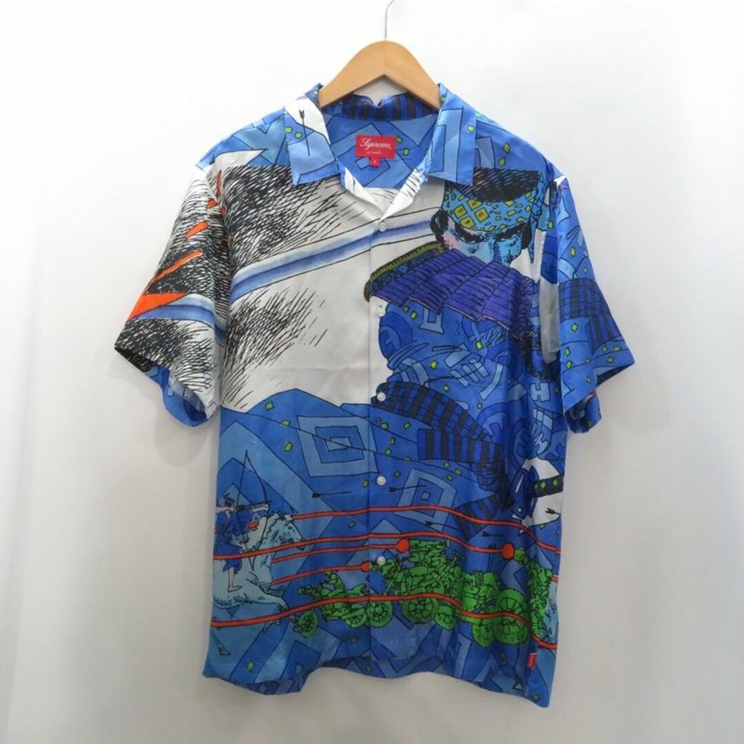 Supreme - SUPREME 23ss RONIN SILK S/S SHIRT BLUEの通販 by UNION3