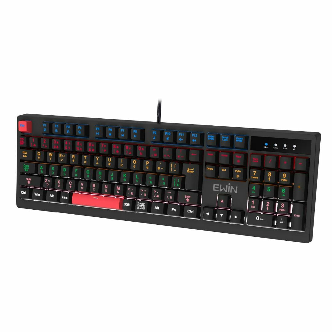 ✨ゲーミングキーボード✨ メカニカル 日本語配列 LED搭載 有線 新品未使用