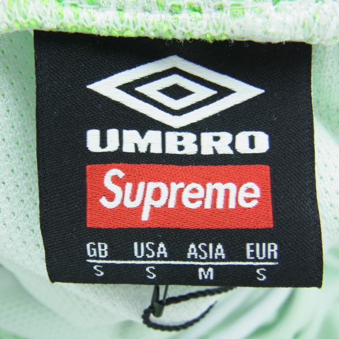 Supreme(シュプリーム)のSupreme シュプリーム ショートパンツ 23SS × Umbro アンブロ Jacquard Animal Print Soccer Short アニマル プリント ハーフ パンツ ショーツ グリーン ライトグリーン系 S【新古品】【未使用】【中古】 メンズのパンツ(その他)の商品写真