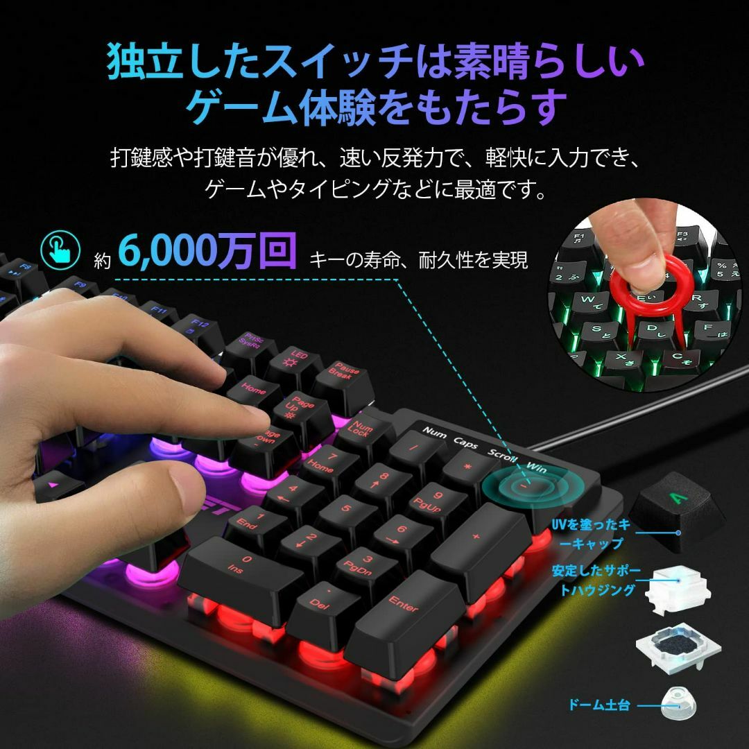 Napet ゲームミングキーボード　マウス　s11
