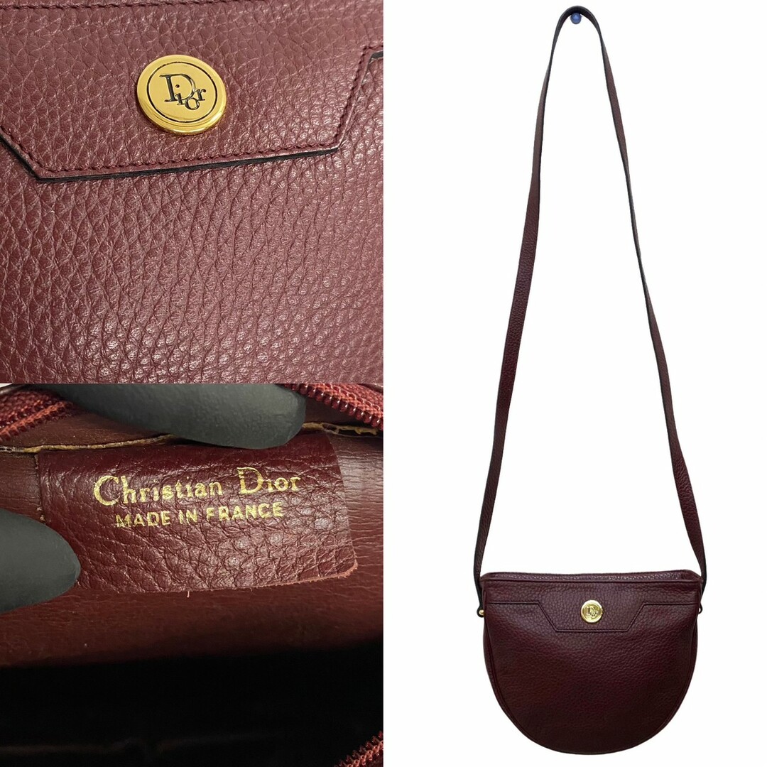 お知らせ【美品】Christian Dior ヴィンテージ  レザー ショルダーバッグ