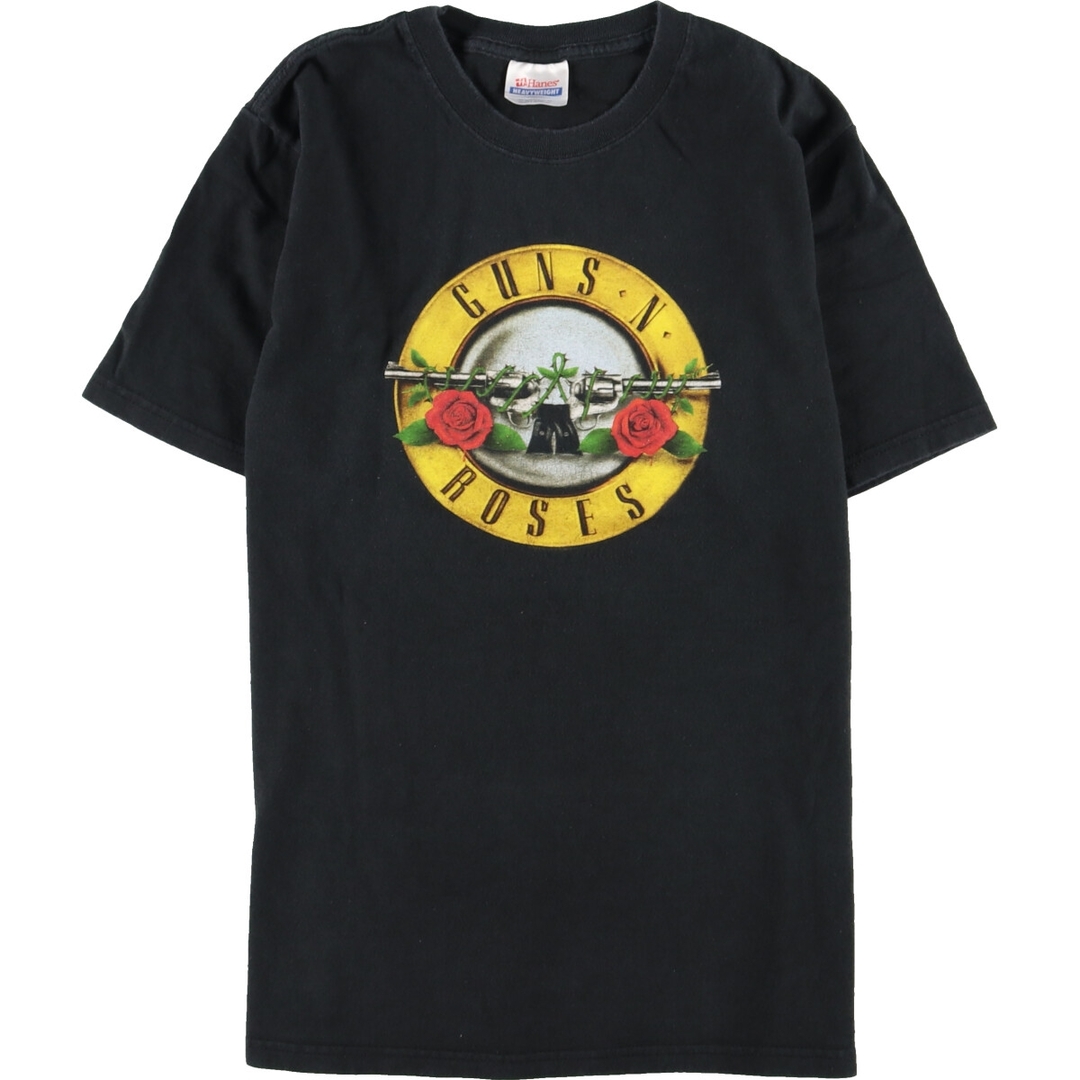 Hanes(ヘインズ)の古着 00年代 ヘインズ Hanes GUNS N' ROSES ガンズアンドローゼズ バンドTシャツ バンT メンズS /eaa342233 メンズのトップス(Tシャツ/カットソー(半袖/袖なし))の商品写真