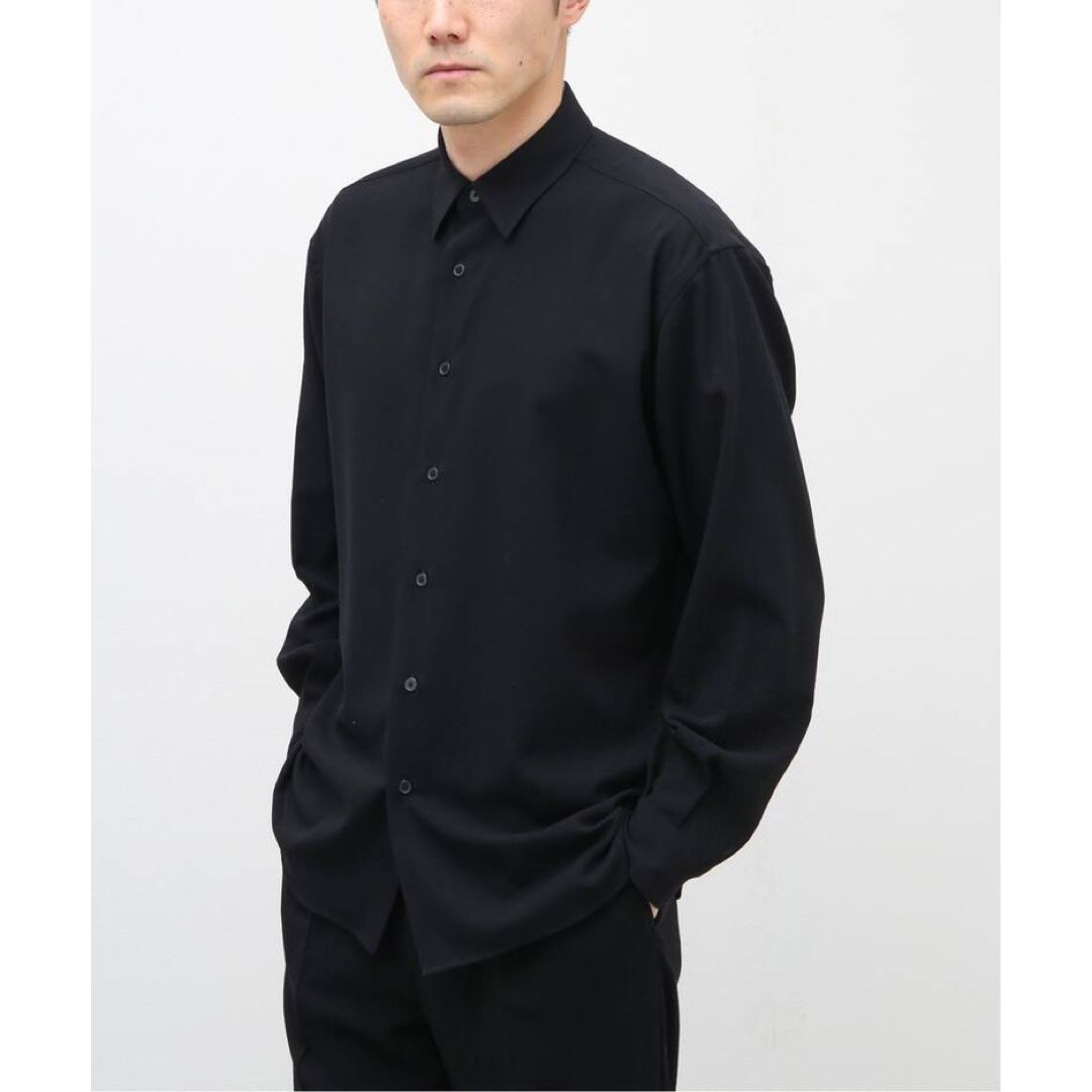 オーラリー新品タグ付★HARD TWIST WOOL VIYELLA SHIRT