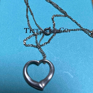 ティファニー(Tiffany & Co.)のティファニー　シルバー　オープンハートネックレス(ネックレス)