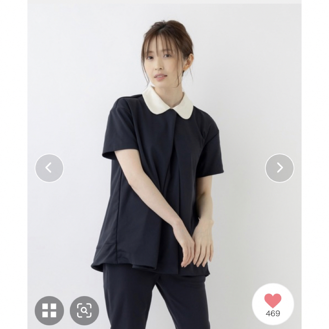 今季 Sono 丸襟ブラウス ブラック 18700円 1