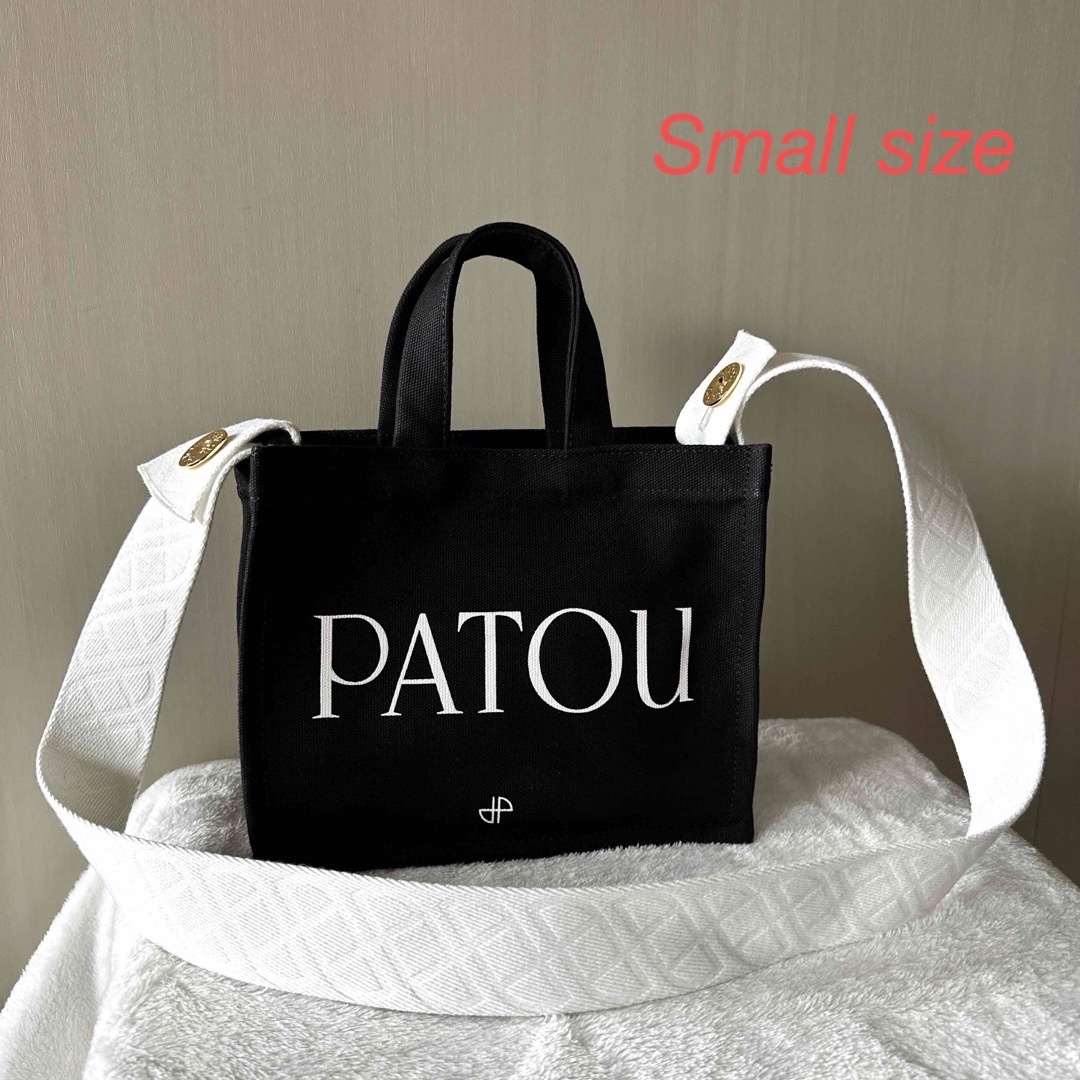 PATOU パトゥ コットン スモール パトゥ キャンバストートバッグ