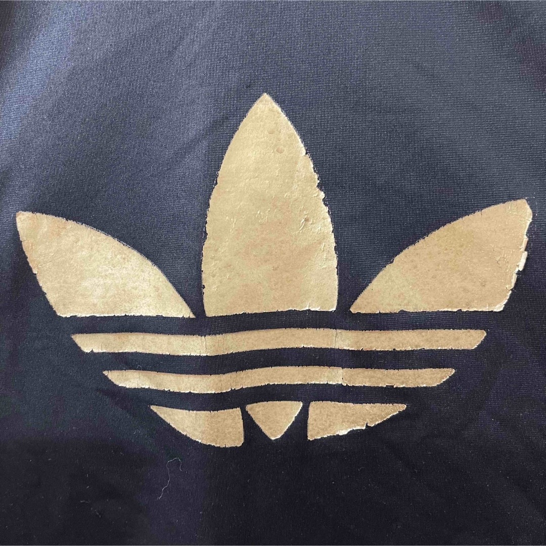 90s】adidasトラックジャケットビンテージ刺繍トレファイルゴールド金黒