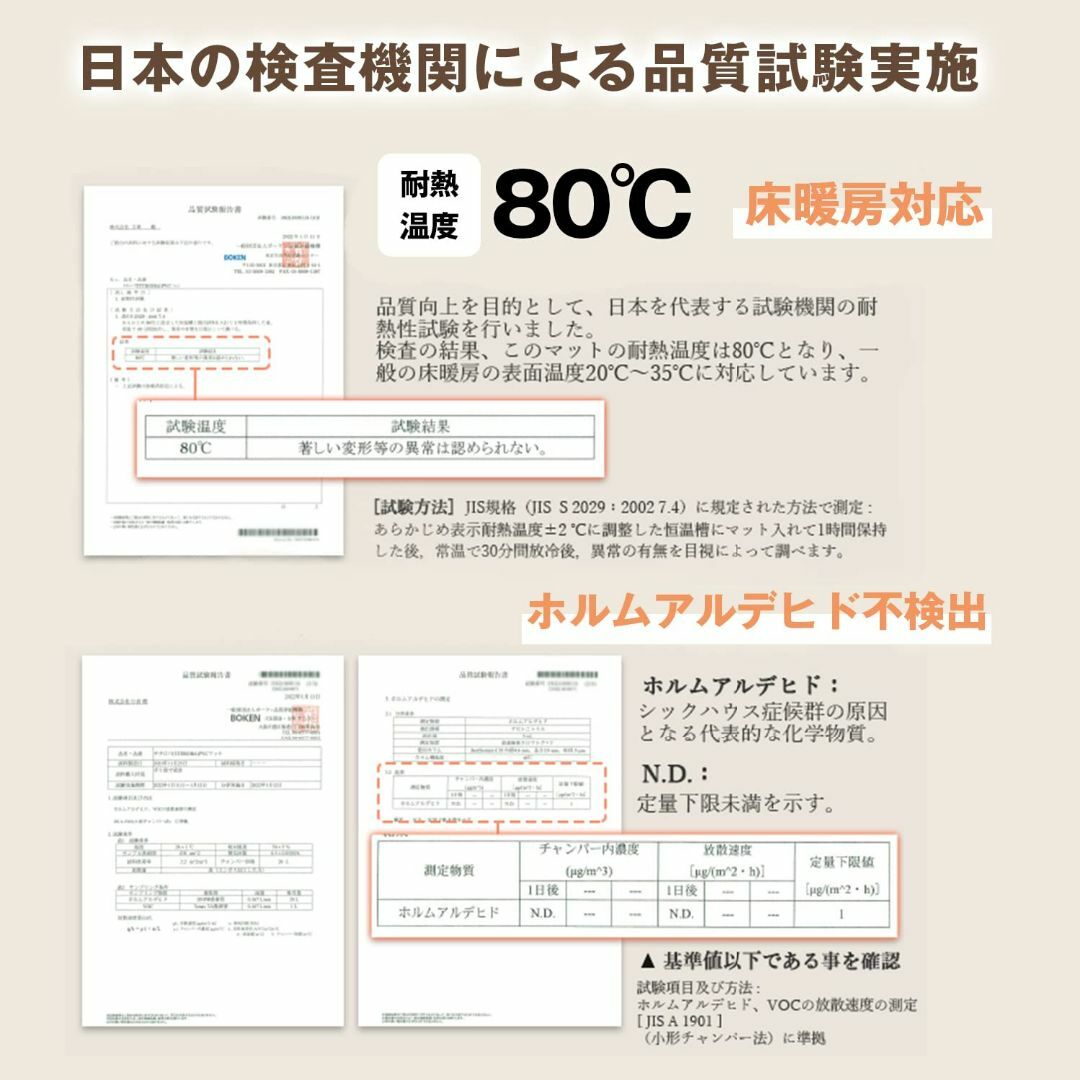 TITIROBA チェアマット 床保護マット 90×120cm 椅子 マット フ