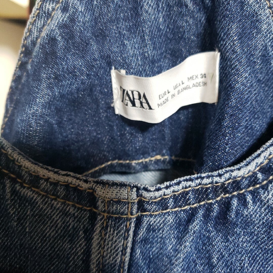 ZARA(ザラ)のZARAのデニムオーバーオール レディースのワンピース(ひざ丈ワンピース)の商品写真