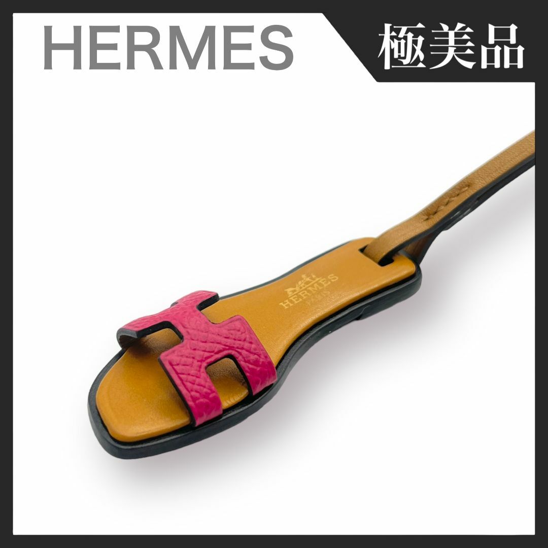 Hermes - 【超美品】HERMES オラン ナノ チャーム サンダル レザー