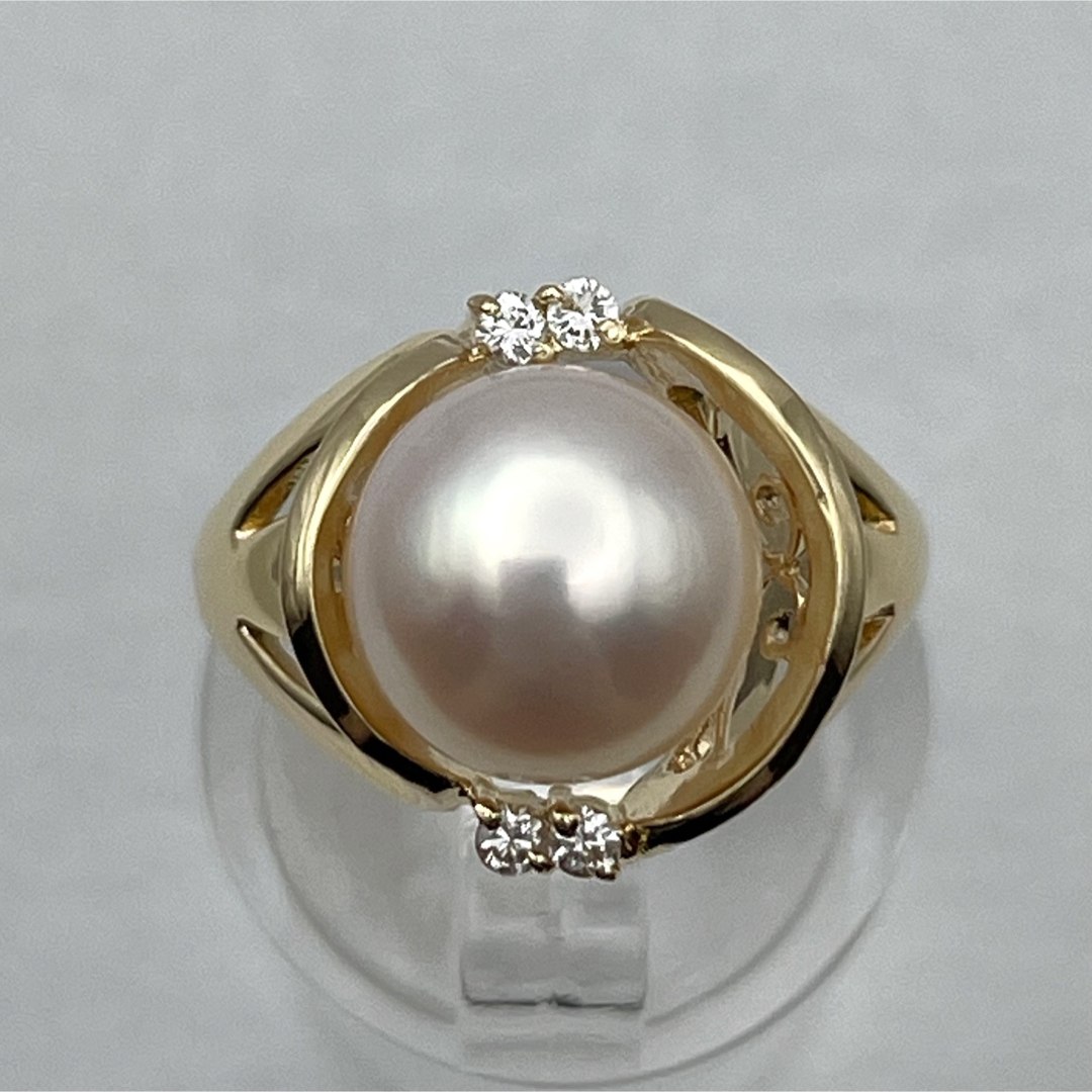 日本製/今治産 k18 パール ダイヤ0.07ct リング | www.modusfm.it