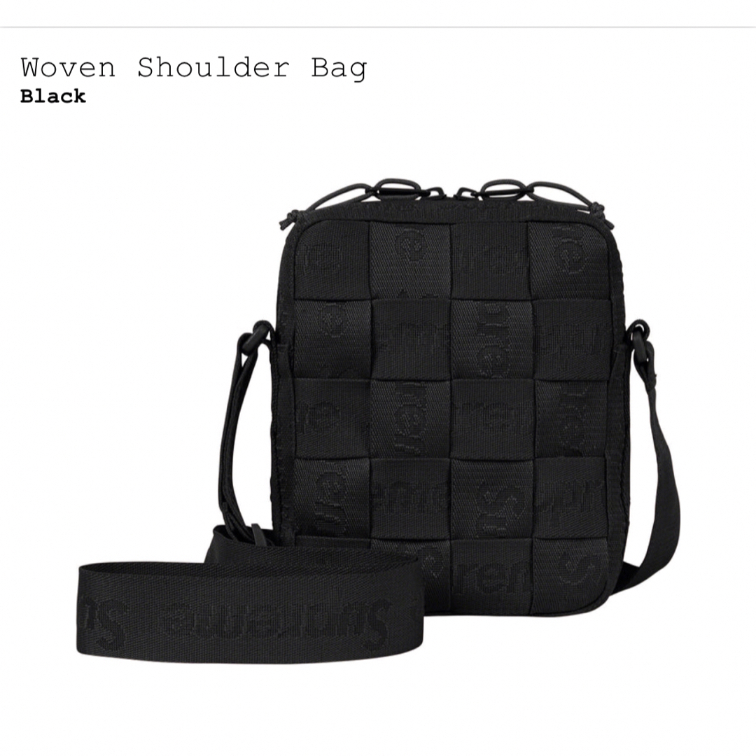 Supreme Woven Shoulder Bag ブラック シュプリーム