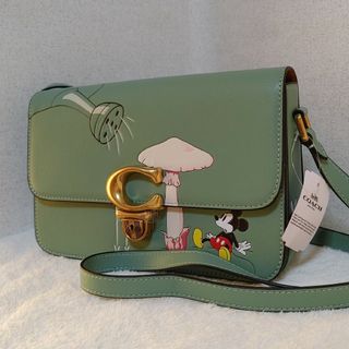 サントスピンク coach ディズニー ストゥディオ ショルダー バッグ