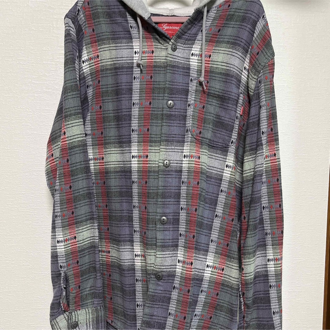 Supreme(シュプリーム)のSupreme Hooded Jacquard Flannel Shirt メンズのトップス(パーカー)の商品写真