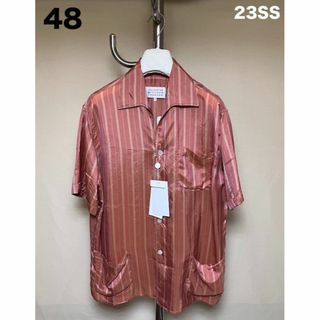 マルタンマルジェラ(Maison Martin Margiela)の新品 48 マルジェラ 23ss オープンカラー 開襟 シャツ 赤系 4864(シャツ)