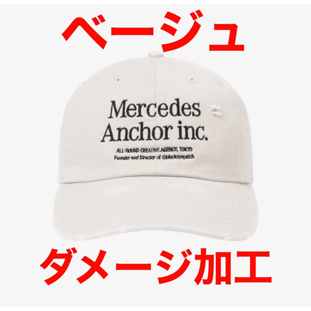 新品 Mersedes Anchor Inc. damage cap キャップ
