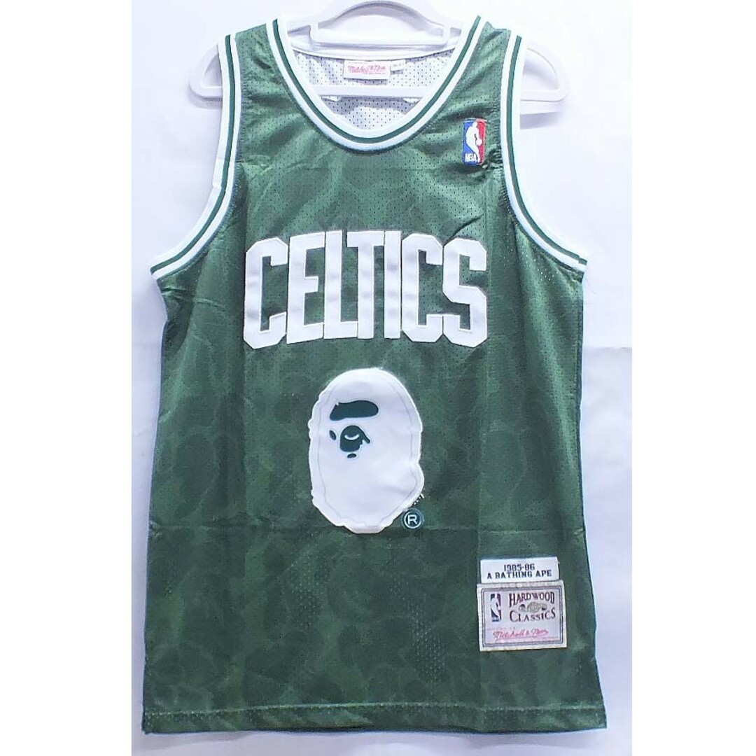 新品☆セルティックス☆緑S93番☆BAPE☆NBA☆バスケユニフォーム