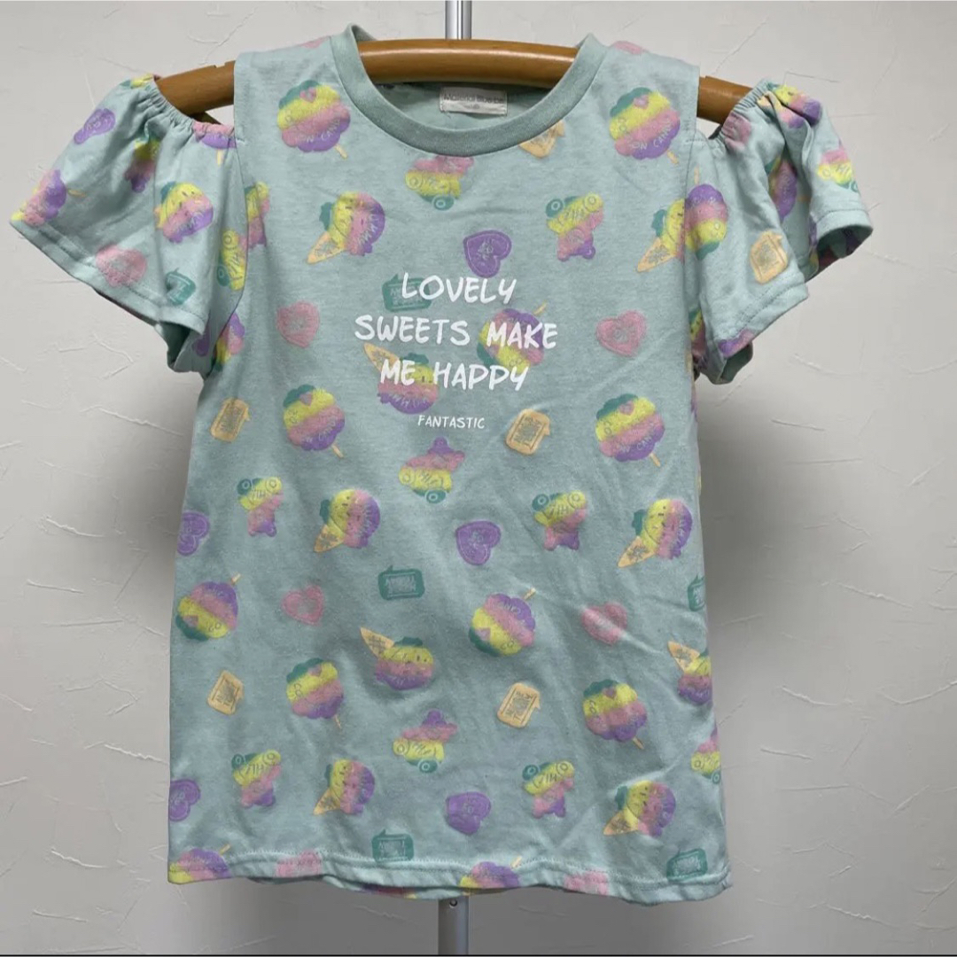 150 160 女の子　2枚セット　tシャツ　ロゴ　カットソー キッズ/ベビー/マタニティのキッズ服女の子用(90cm~)(Tシャツ/カットソー)の商品写真