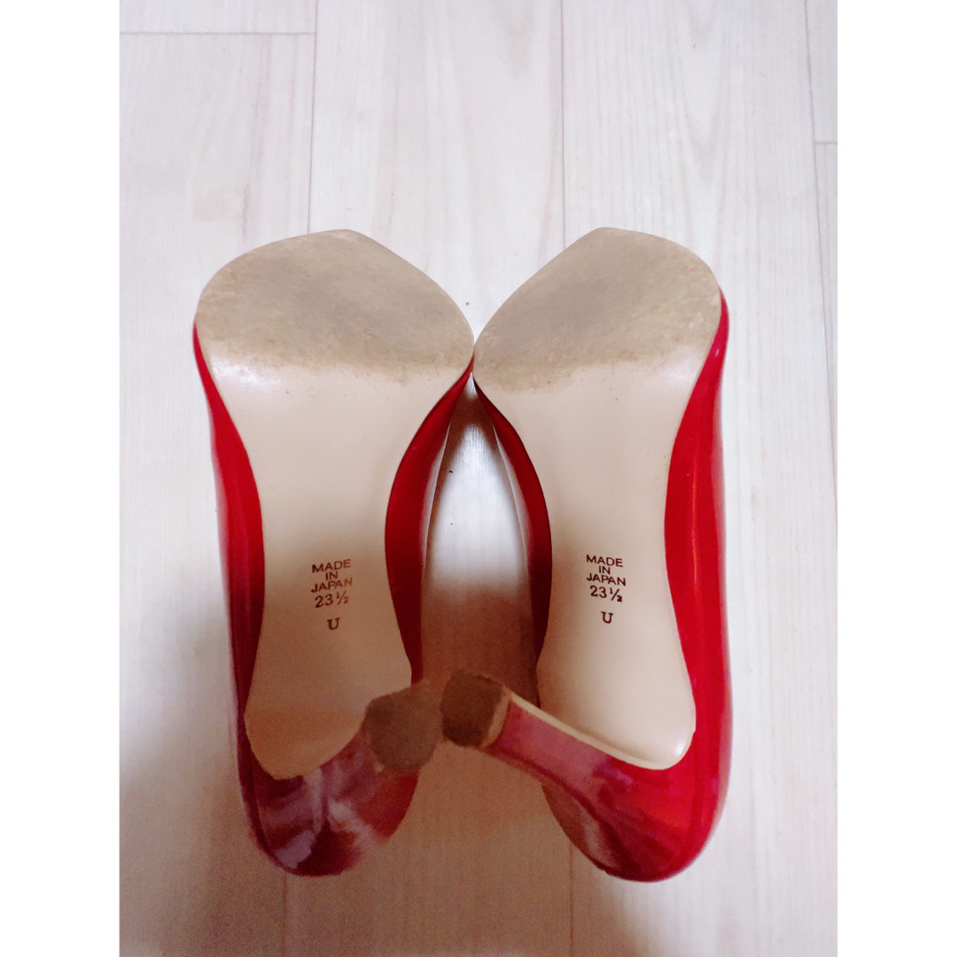 DIANA(ダイアナ)のDIANAレッドパンプス👠23.5cm レディースの靴/シューズ(ハイヒール/パンプス)の商品写真