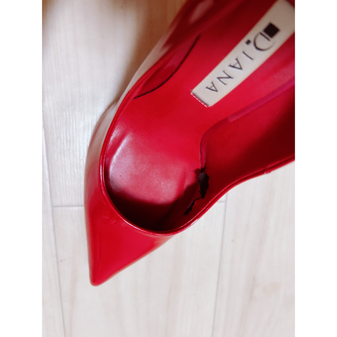 DIANA(ダイアナ)のDIANAレッドパンプス👠23.5cm レディースの靴/シューズ(ハイヒール/パンプス)の商品写真