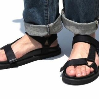 ビルケンシュトック(BIRKENSTOCK)のLUCA IACHINI ナイロンストラップ レザーサンダル(サンダル)