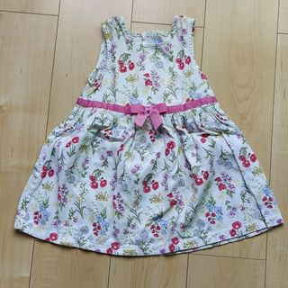 マザウェイズ(motherways)の中古【マザウェイズ花柄ワンピース90㎝】ノースリーブ(ワンピース)