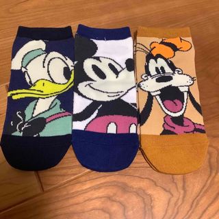 ディズニー(Disney)のディズニー　キャラクター　靴下　3足セット　23〜25cm　(ソックス)