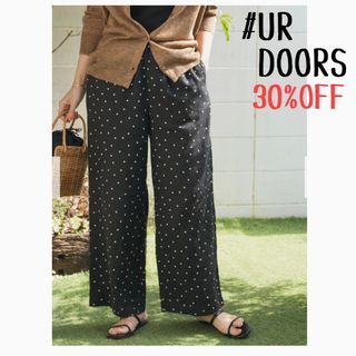 アーバンリサーチドアーズ(URBAN RESEARCH DOORS)の★新品未使用タグ付き★UR DOORS＊リネンドットイージーパンツ(その他)