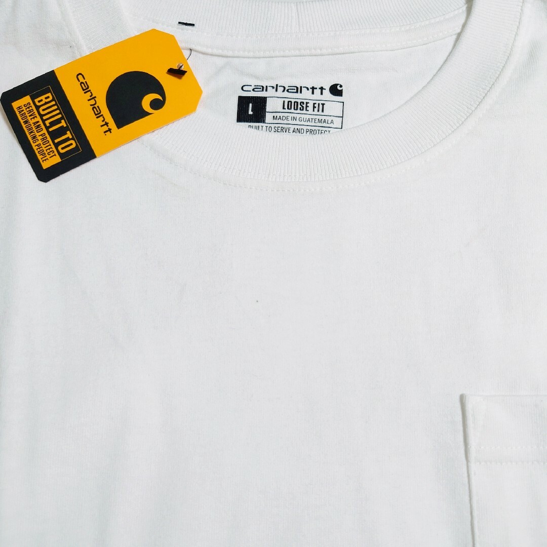 carhartt(カーハート)の④【B品】【L】Carhartt カーハート 半袖ポケットTシャツ K87 白 メンズのトップス(Tシャツ/カットソー(半袖/袖なし))の商品写真