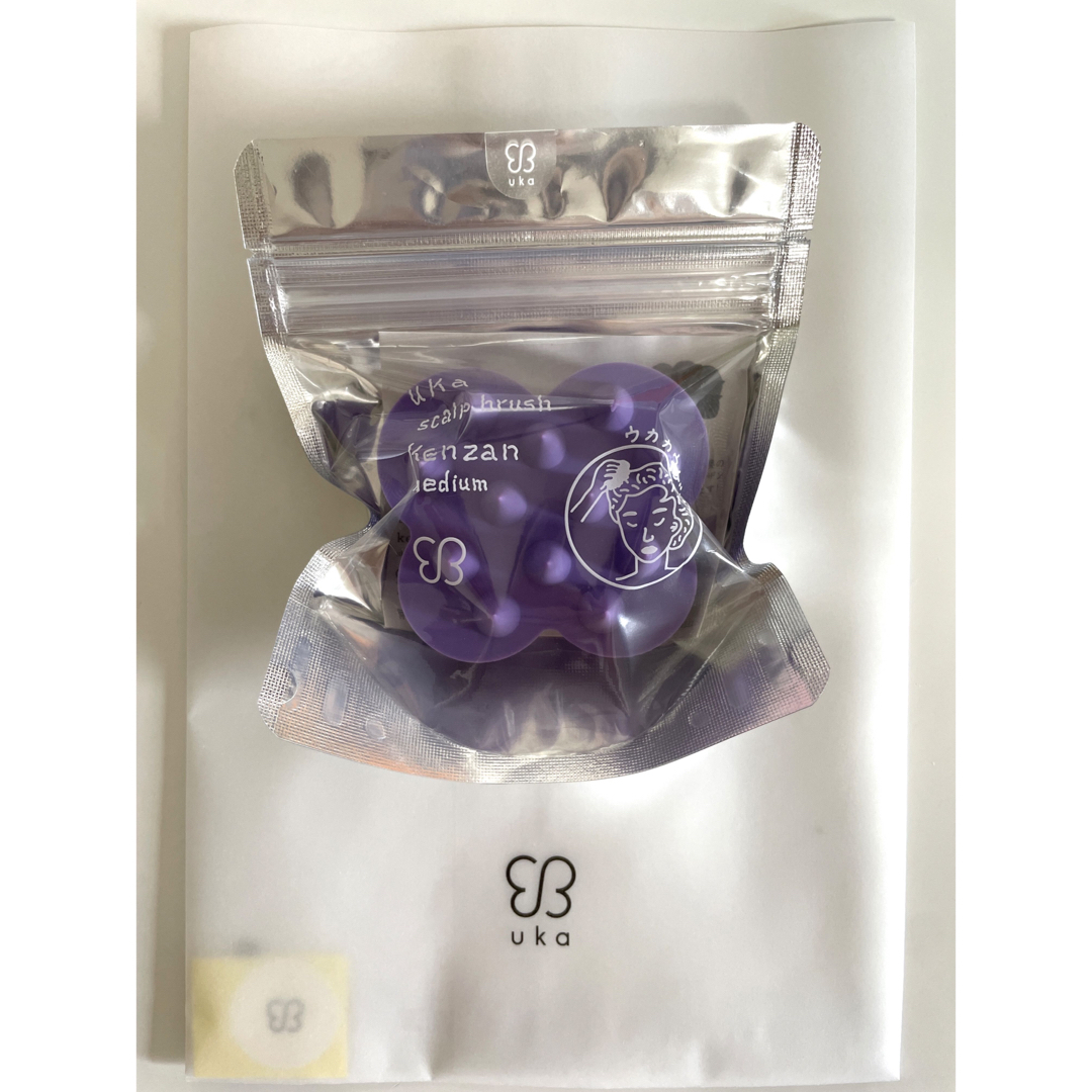 uka kenzan ウカ スカルプブラシ  ケンザン　ミディアム　パープル　紫 コスメ/美容のヘアケア/スタイリング(スカルプケア)の商品写真