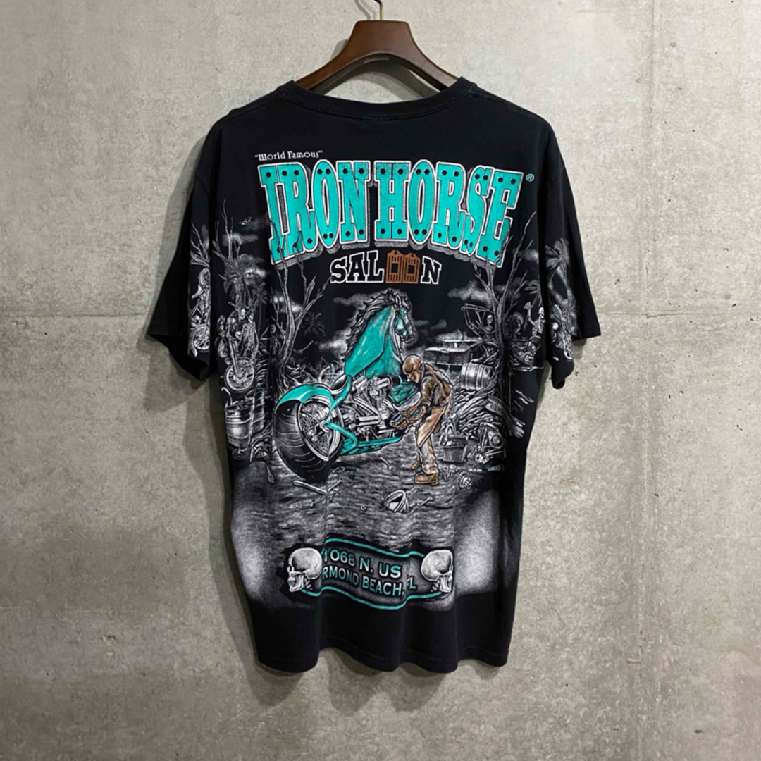 アイアンホース　スカルカットソーTシャツ iron horse ギタリスト半袖