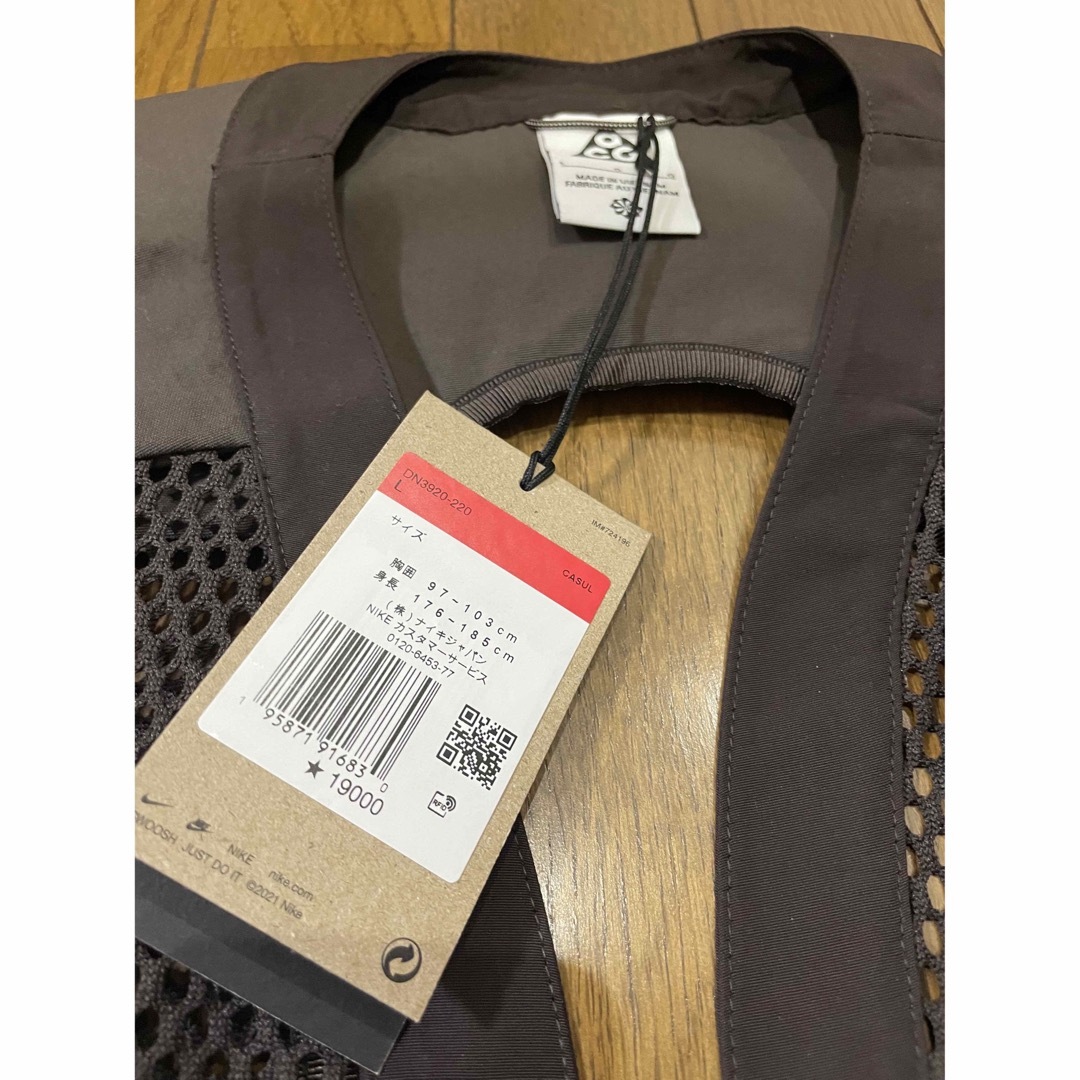 nike acg buttles vest brown ナイキ Lサイズ