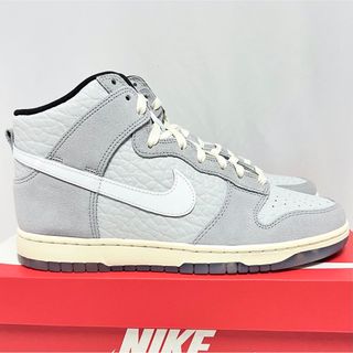 ナイキ(NIKE)の28cm 新品 NIKE ダンク プレミアム DUNK HI ナイキ グレー(スニーカー)