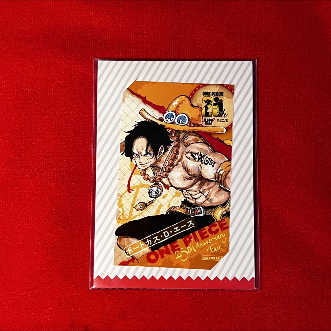 ワンピース ONEPIECE 25周年記念 ミニブロマイド エース エンタメ/ホビーのアニメグッズ(その他)の商品写真