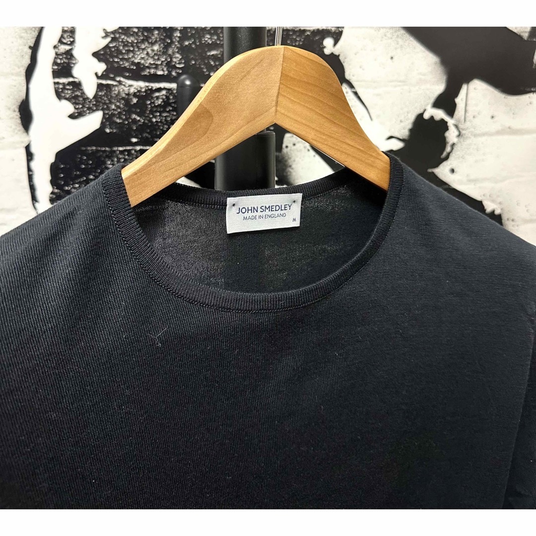 JOHN SMEDLEY(ジョンスメドレー)のJOHN SMEDLEY ジョンスメドレー30ゲージクルーネックニットベルデン メンズのトップス(Tシャツ/カットソー(半袖/袖なし))の商品写真