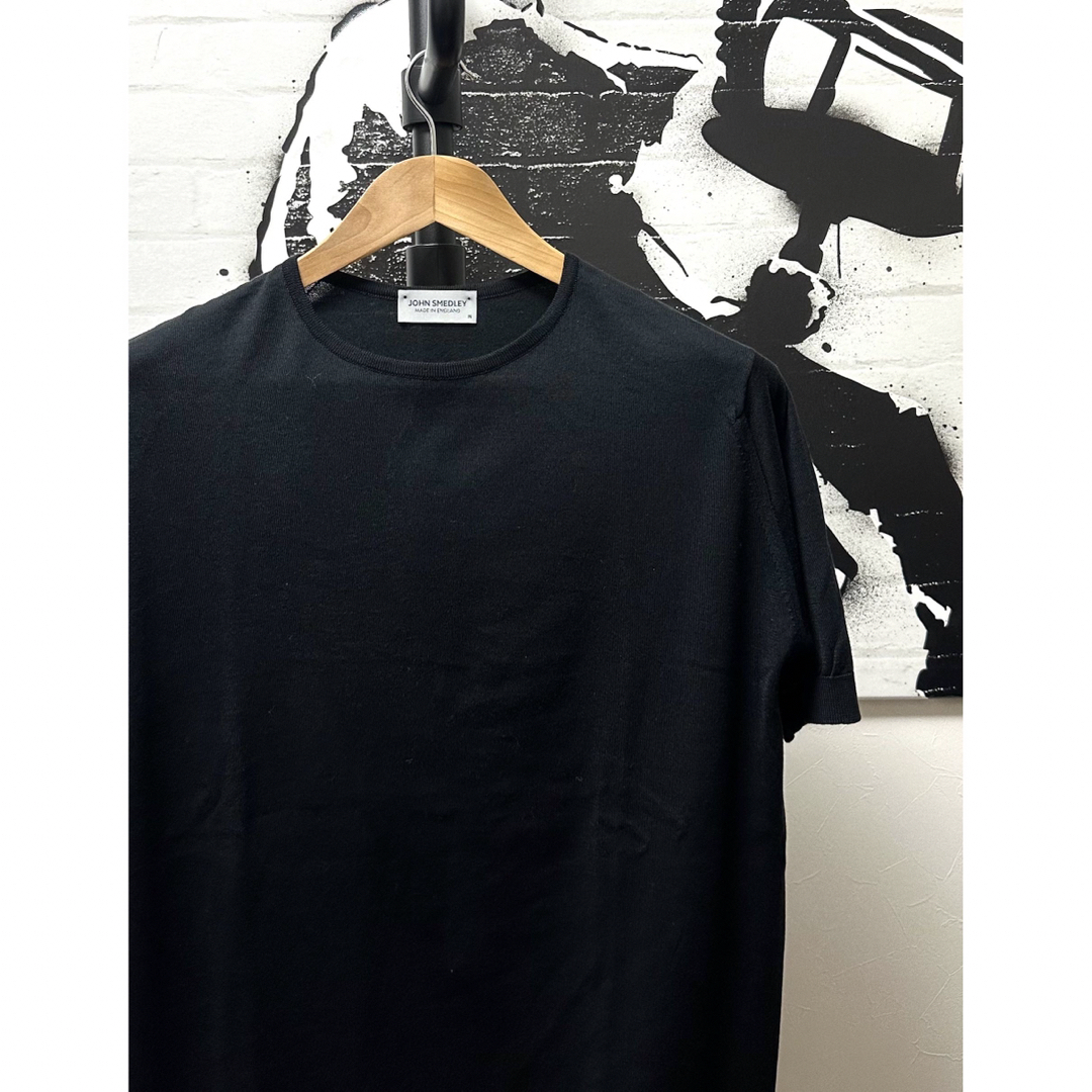 JOHN SMEDLEY(ジョンスメドレー)のJOHN SMEDLEY ジョンスメドレー30ゲージクルーネックニットベルデン メンズのトップス(Tシャツ/カットソー(半袖/袖なし))の商品写真