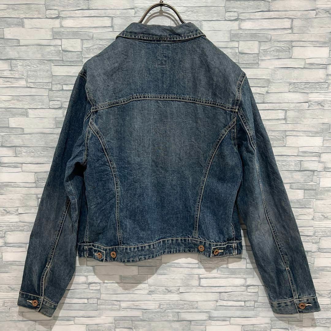 GAP(ギャップ)のオールドギャップ　紺タグ 90s古着　刻印　ヴィンテージデニムジャケット　L レディースのジャケット/アウター(Gジャン/デニムジャケット)の商品写真