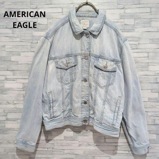 アメリカンイーグル(American Eagle)のヴィンテージデニムジャケット　ライトブルー　90s古着　アメリカンＧジャン(Gジャン/デニムジャケット)