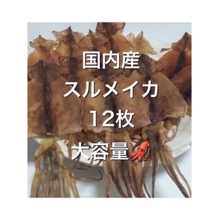 スルメイカ12枚セット おつまみ　珍味　あたりめ　するめいか(魚介)