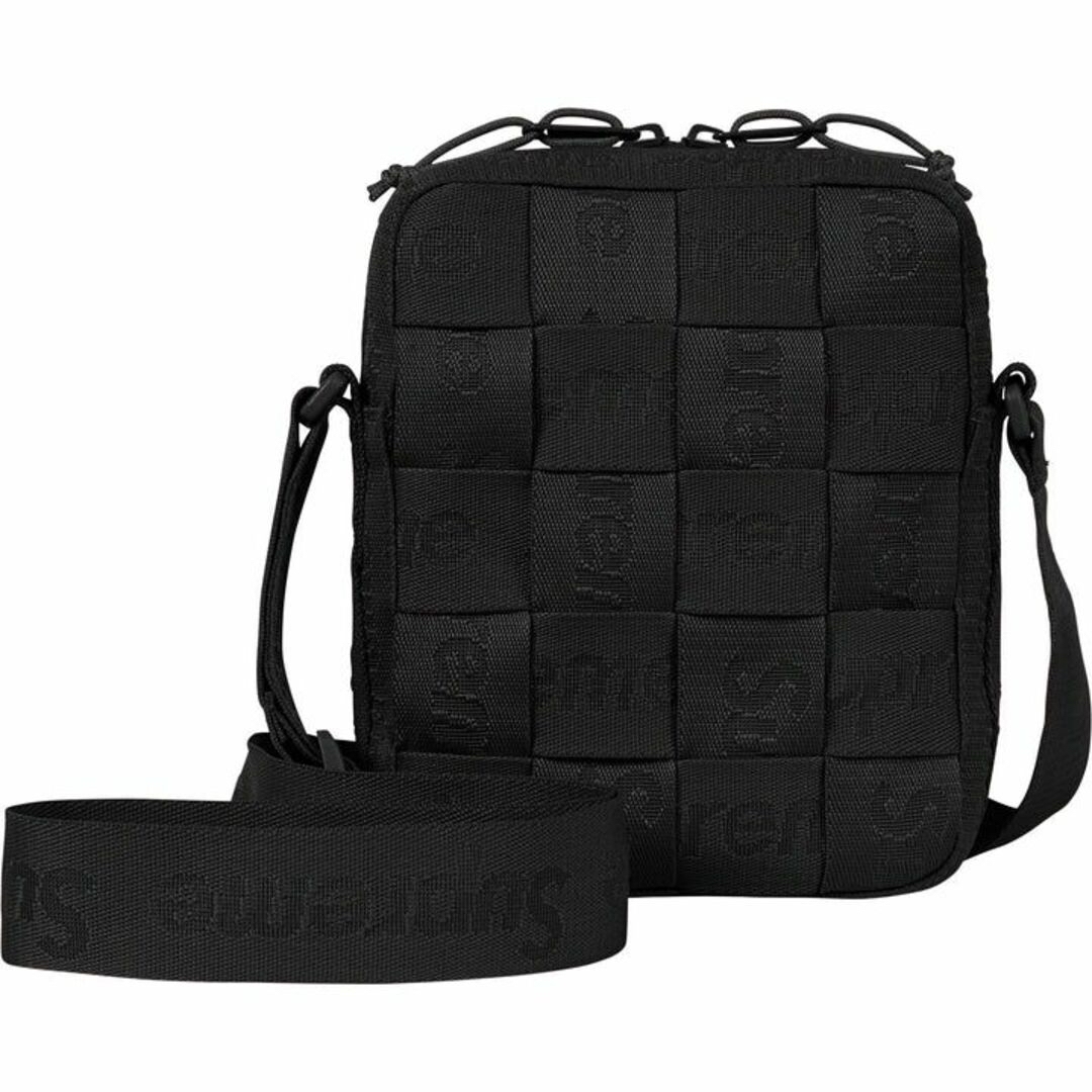 Supreme Woven Shoulder Bag Black 新品未使用